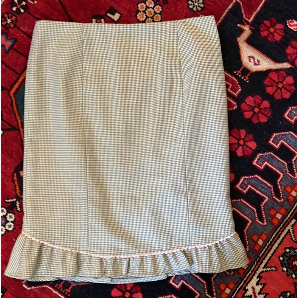 Rebecca Taylor size 6 houndstooth pencil skirt EUC
